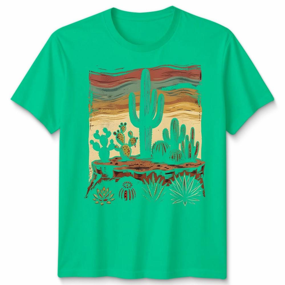 Retro Desert Cactus Unisex T Shirt Southwest Boho Plant Lover Unisexs Unisexs Tee S