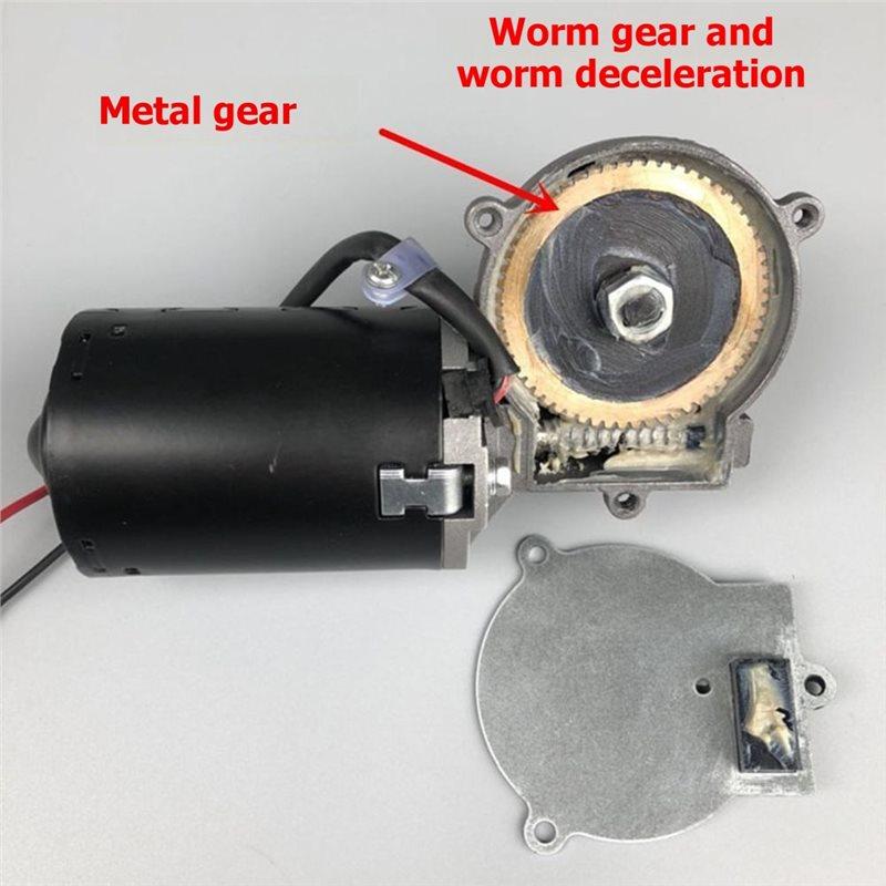 Premium-High Speed 24V DC Worm Gear Motor 60W With Reverse Function Self-Locking Design Feature