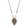 Tarot Card Necklace, Retro Artistic Color Pendant Necklace, Women's Fashion Gold-plated Color Preservation