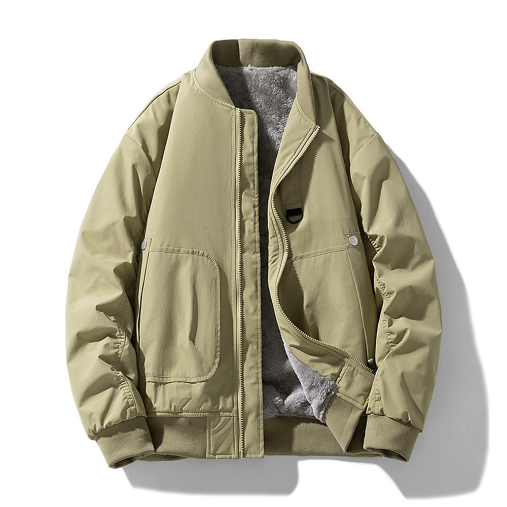 

Бейсбольная куртка в американско-корейском стиле, осенне-зимняя новинка, на флисовой подкладке, утолщенная, ветрозащитная и теплая куртка с бейсбольным воротником 8XL