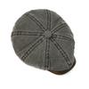 British Contrast Newsboy Hat Men's Spring Summer Denim Octagonal Cap Retro Painter Beret