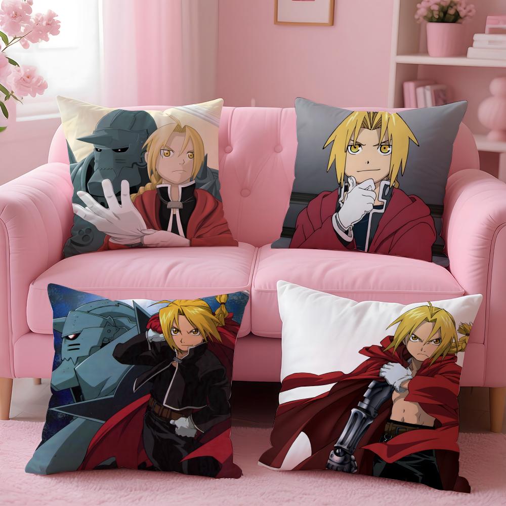 Hot FFULLMETAL ALCHEMISTiou Cushion Cover Comfortable Durable Pillow Cover MultiScene for Home Office Car Sofa