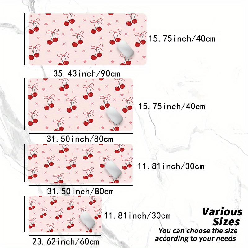 XXL Sweet Cherry Pattern Mouse Pad Gaming Esports Computer Pink Mouse Pad Office Desktop Rubber Material Mouse Pad xmm 800x400x2mm