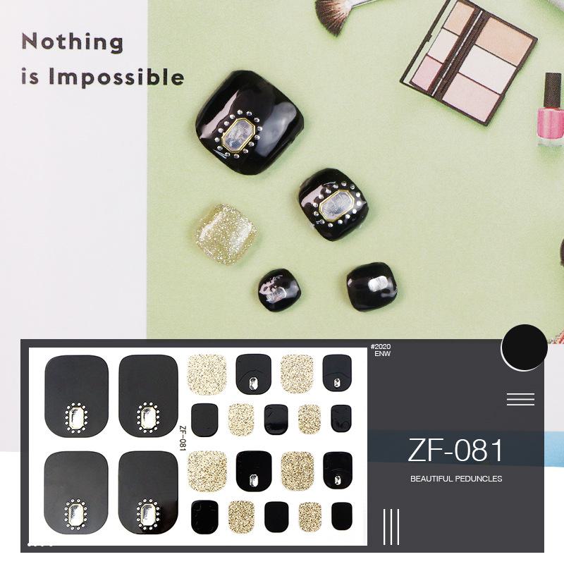 3D Αυτοκόλλητα Νυχιών με Μοτίβο Διαμαντιού: Αδιάβροχο, Μακράς Διάρκειας, Λευκαντικό για Πόδια