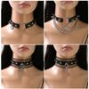 Punk Love Collar Goth Black Lace Spider Rivet Collar Personality Butterfly Necklace