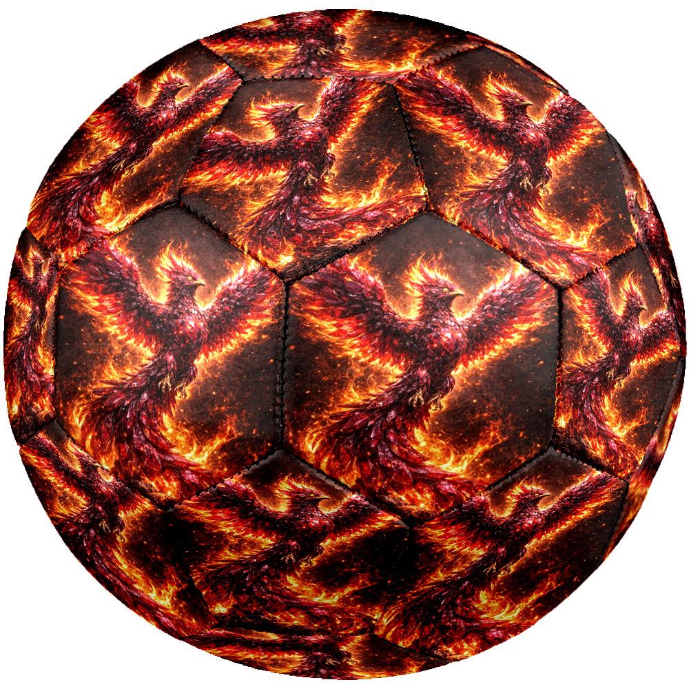1pc Phoenix Theme Soccer Ball Football, Size 5, Lightweight PVC, Outdoor Training Soccer Ball,Gift C6533