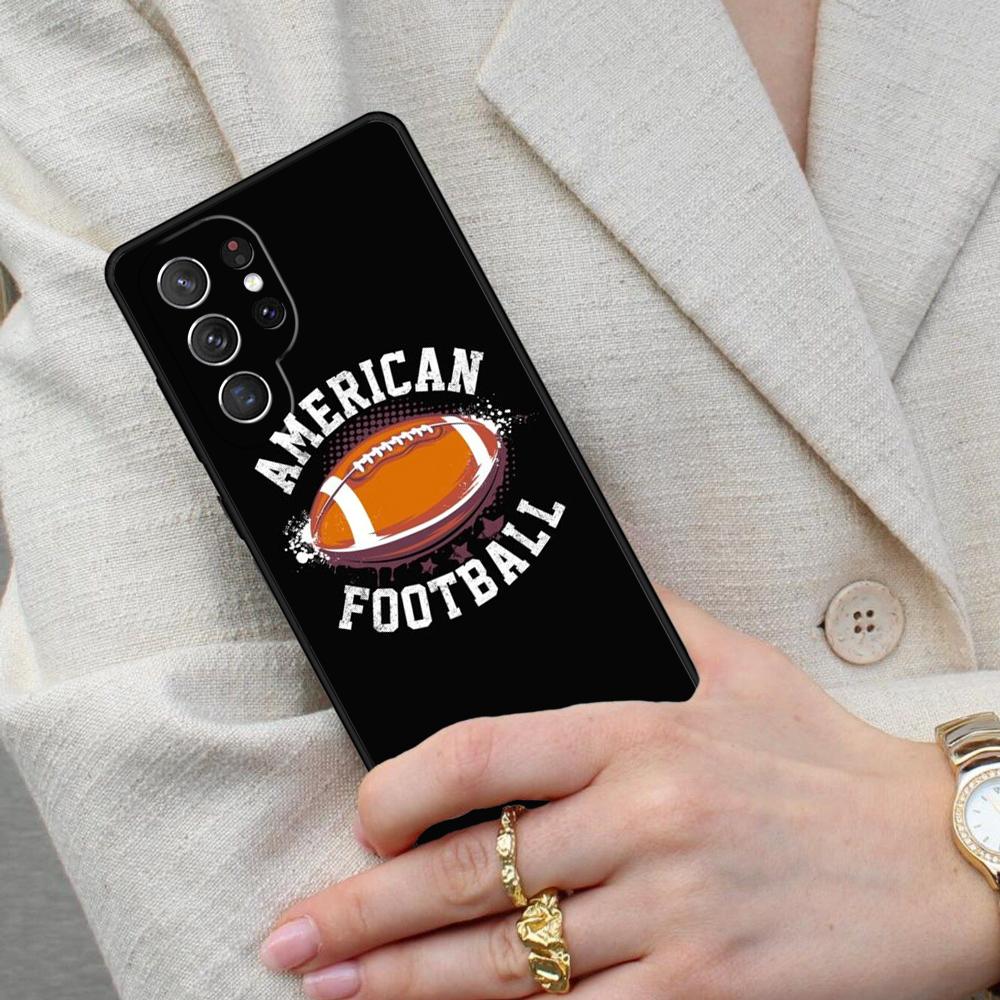 American Football Player Sport Cell Phone Case for Samsung Galaxy S26 Ultra S25 S24 S23 S22 S21 S20 Note10 Cover