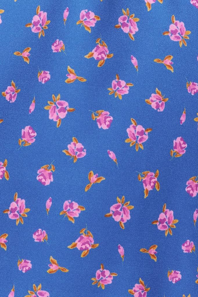 Women's Style Plus Size Multicolored Floral Mini Woven Dress