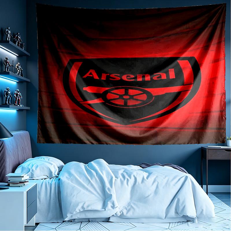 Arsenal F.C Print Tapestry, Lightweight Wall Hanging, for Bedroom, Dorm, Living Room, Home Art Decor - Birthday Christmas Gift for Friends