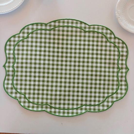 Tovaglietta a Quadri Retrò Tovaglietta Ricamata in Stile Vintage Lavabile in Lavatrice Tovaglietta Rustica per Tavola da Pranzo Decorazione per Matrimonio Festa Compleanno