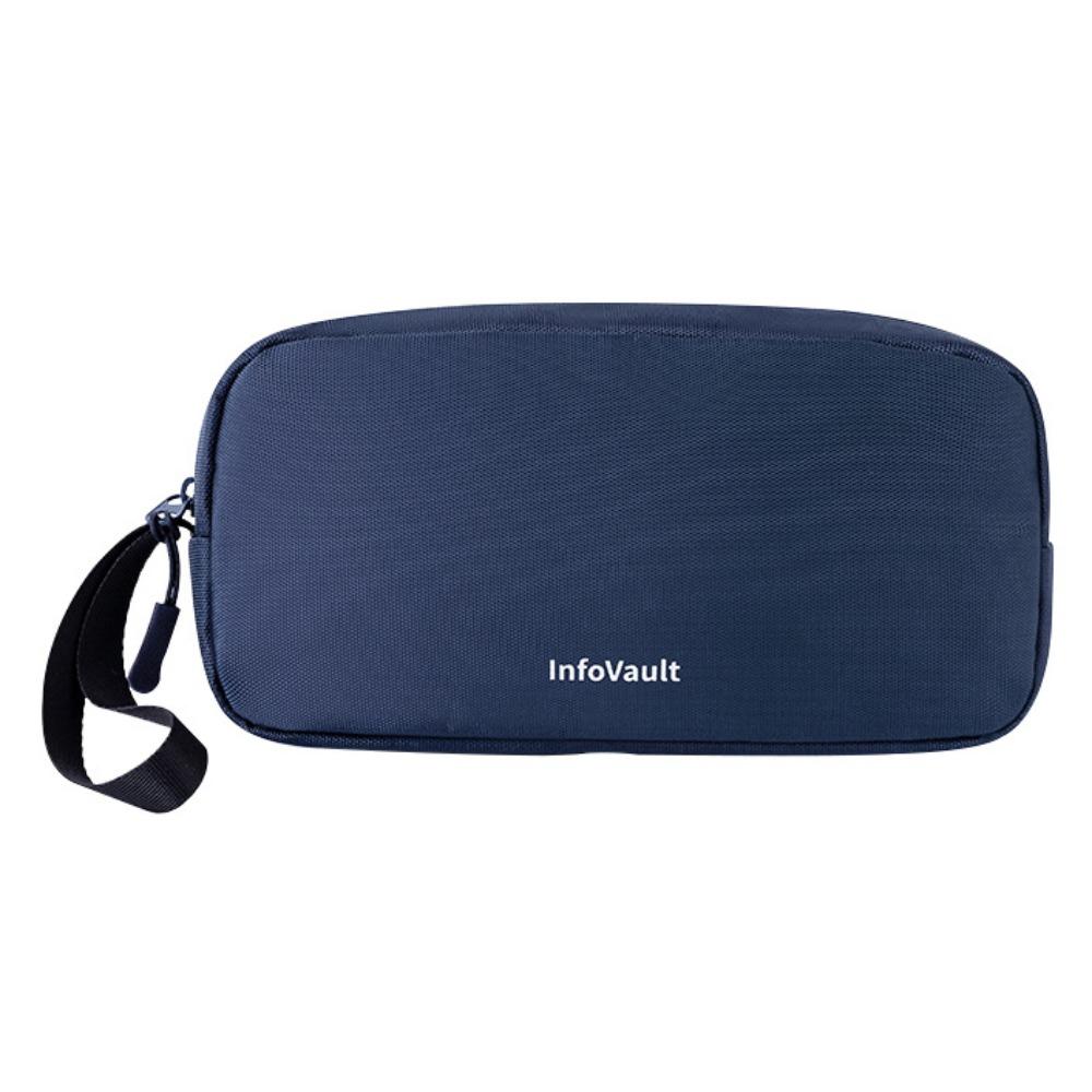 

Multi-Function Digital Product Storage Bag Multi-layer Dust Proof Cable Organizer Pouch Portable Large Capacity синій