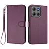 For Motorola Moto G15 Power 4G/Motorola Moto G15 4G Leather Case Wallet Stand Phone Cover with Wrist Strap