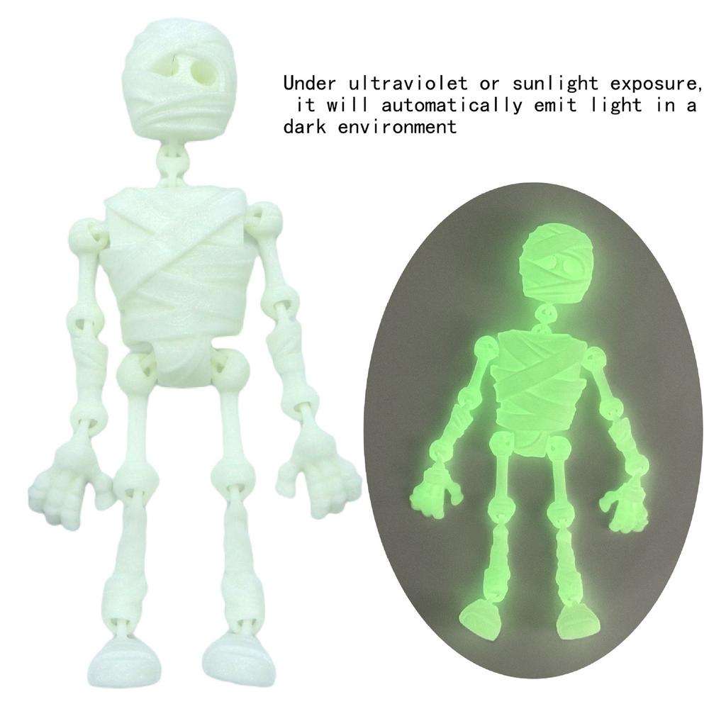 3D Printed Skeleton Figure Toy Gift Craft
