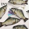 Lustiges Federmäppchen, Realistisches Karauschen-Mäppchen, 3D-Bionische Fischform, Fleckenresistenter Stoffbeutel, Große Kapazität Reißverschluss-Organizer,
