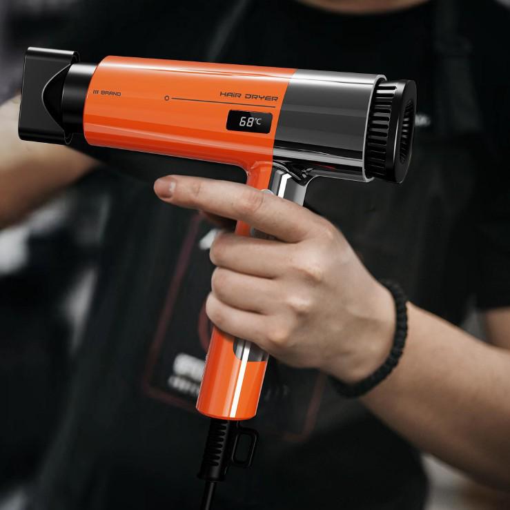 

High-Speed 2300W Professional Salon Plasma Hair Dryer Matte Black & Green