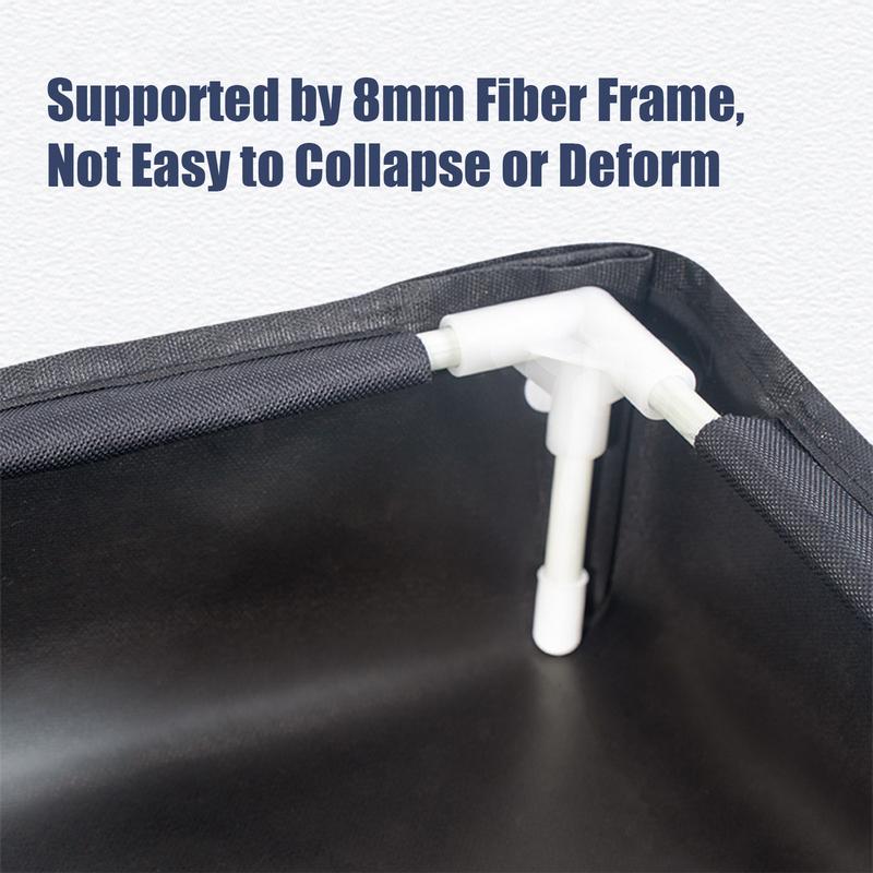 Foldable Shower Base Portable Shower Pan with Drain Pipe Collapsibles Shower Basin Shower Tent Awning Base for Indoor & Outdoor