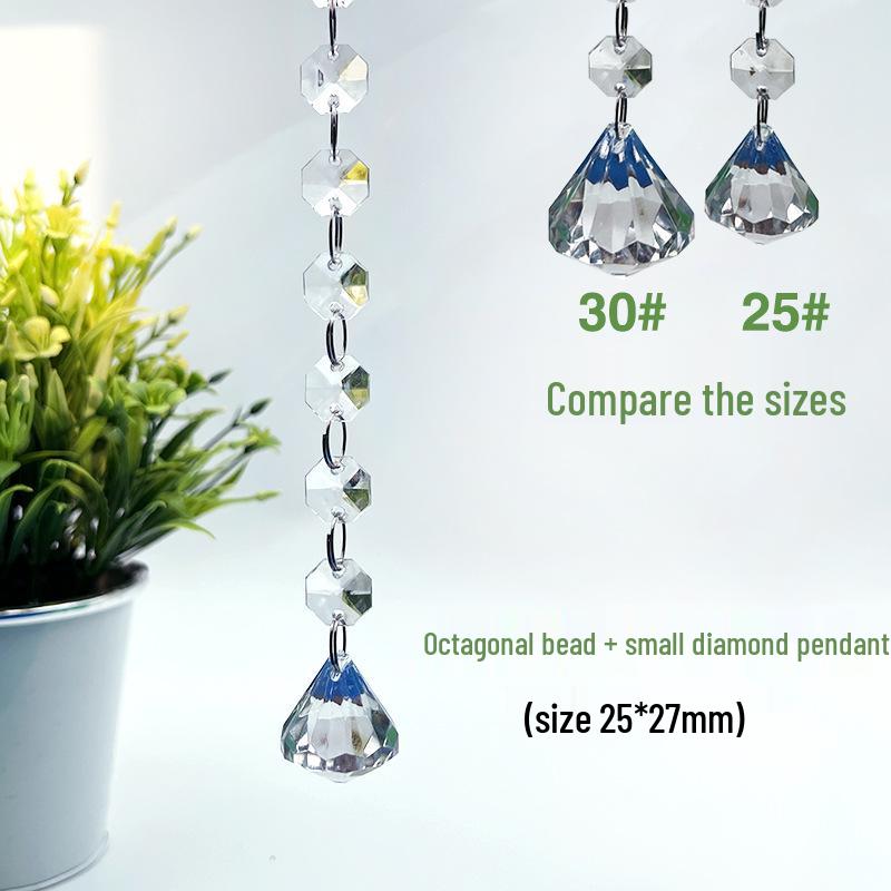 Crystal Bead Chain Wedding Venue Ceiling Decoration