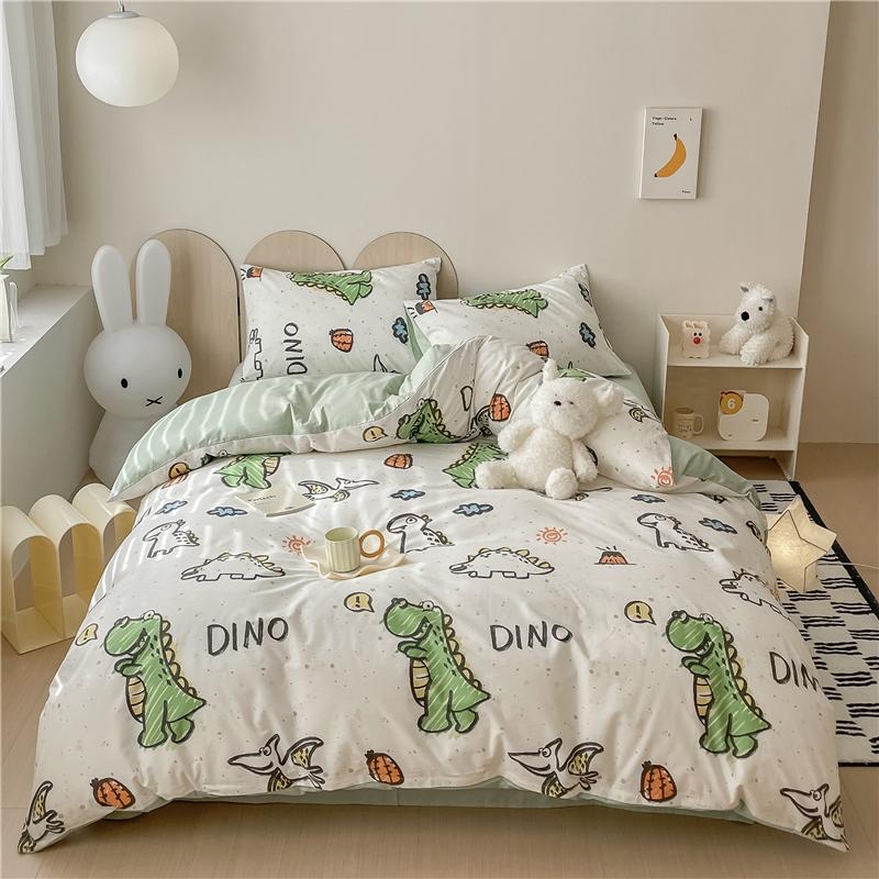 3Pcs Vintage Floral Plaid Pattern Duvet Cover Set 100% Cotton Ultra Soft Comforter Cover with Zipper Flowers Queen Bedding Set