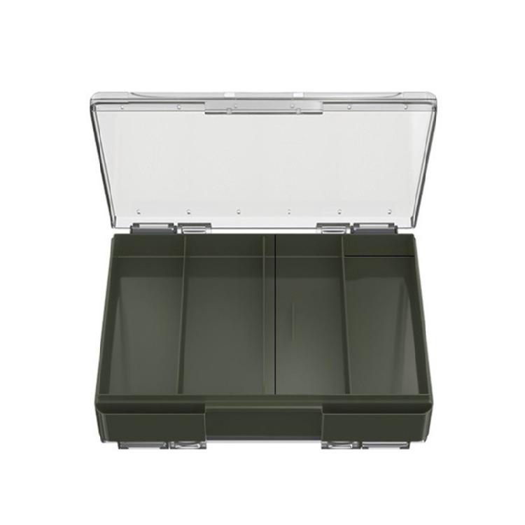 Baits Lures Organizers Double Side Fishing Tackle Box Outdoor Fishing Tool Box Small Part Case Artificial Baits Box армия зеленый