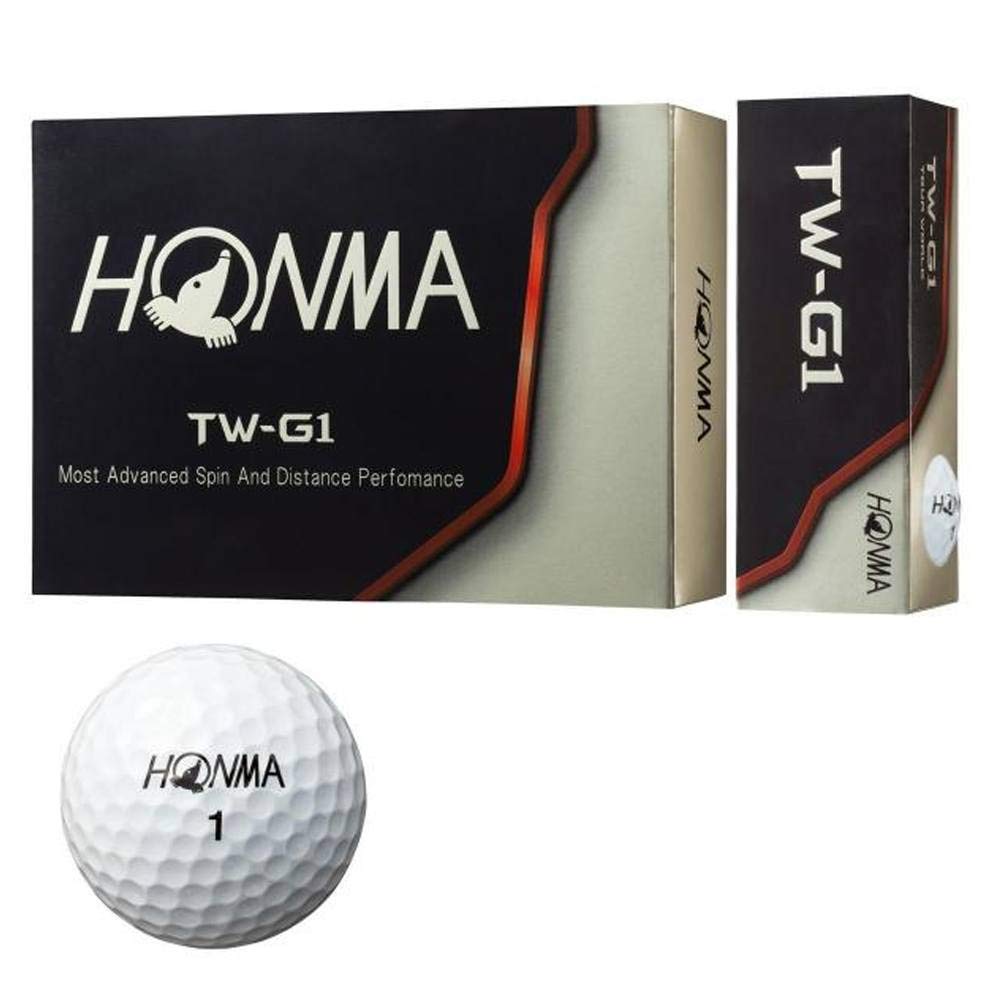 

HONMA Golf TW-G1 Golf Balls, 1 Dozen (12 Balls), White