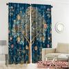 2pcs, 2D FLAT PRINTING Curtains (Without Rod) Floral Harmony(1) Popular Light Filtering Curtains Versatile Polyester Fabric