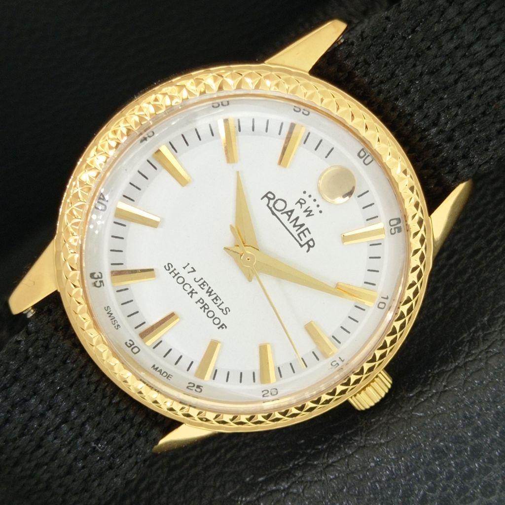 

REFURBISHED VINTAGE HAND-WINDING SWISS MENS WHITE COLOR DIAL WATCH a707357-1