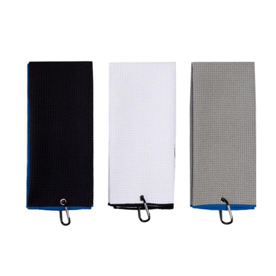 Golf Club Towel Anti-pilling Quickly Drying Accessory Waffle Pattern Golf Towel for Golf