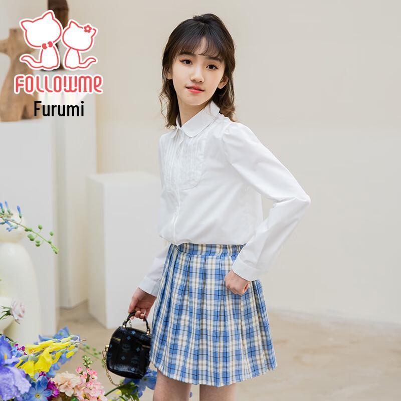 Girls' Long Sleeve Doll Collar Academy Shirt