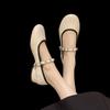 Spring New Fashion Casual Soft Sole Shallow Mouth Single Shoes Women's Flat Bottom Temperament Matching Skirt Versatile Trend