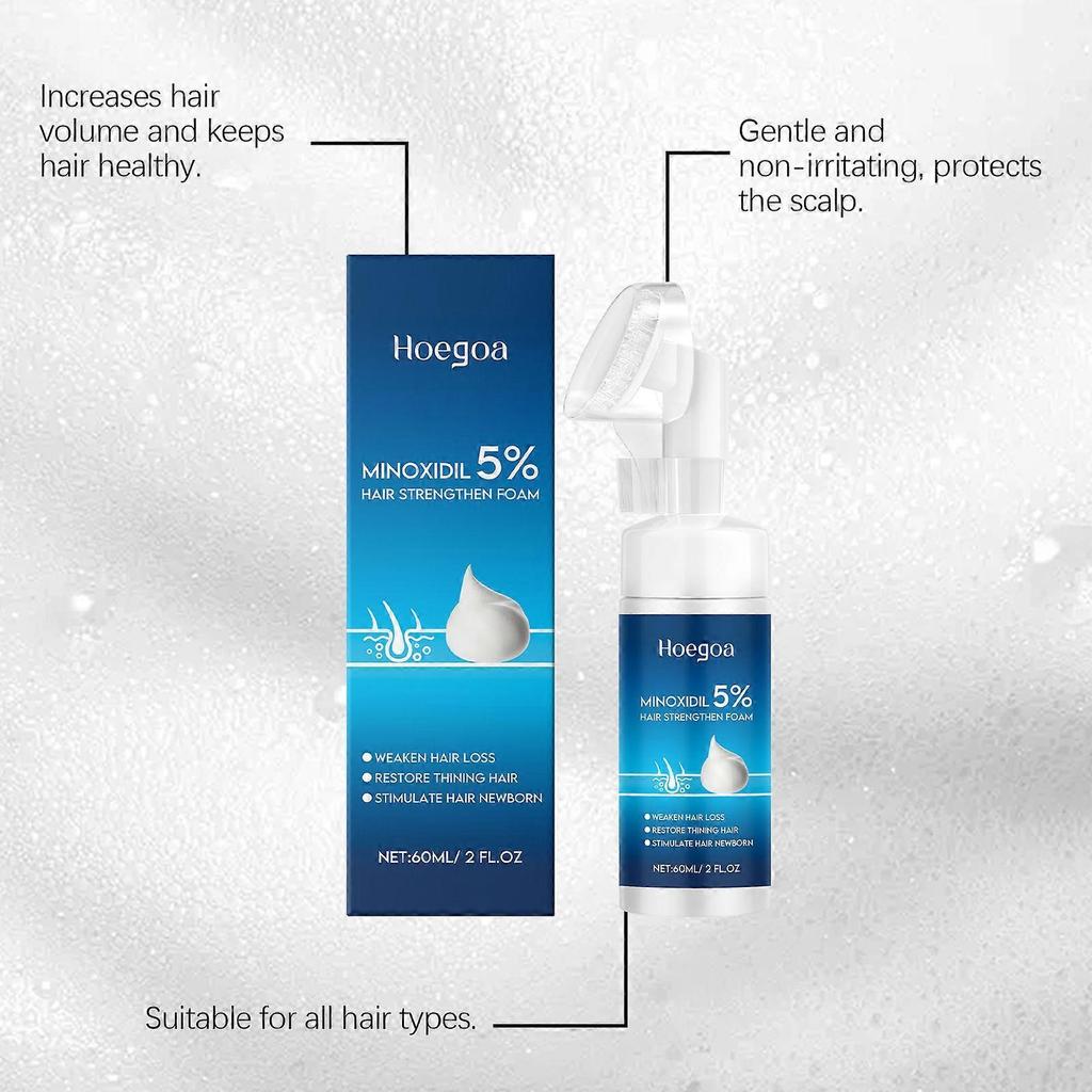Hoegoa Hair Foam Mousse, Gently Nourishes And Cares For A Smooth Scalp And Moisturized Hair. It Is Convenient To Apply To Mousse