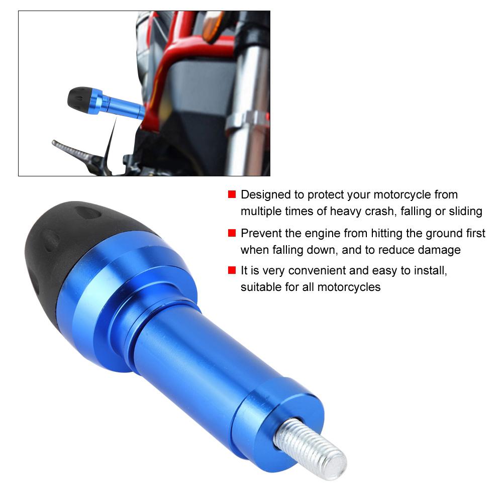 Motorrad Rahmenschieber Sturzschutz Anti-Sturz Motorschutz (blau)