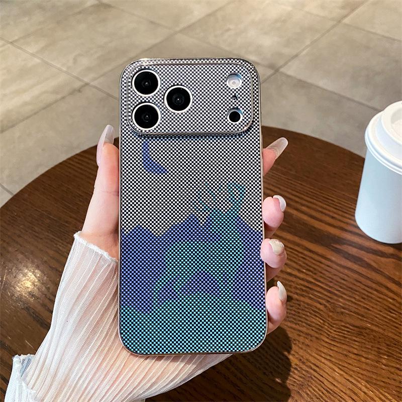 

Premium Plaid Moose Case for Apple 17 Pro Max: Electroplated Edge, Full Coverage Protection for Apple 15 17