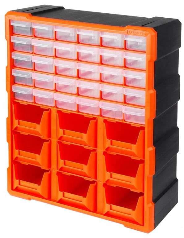 Plastic Workshop Organizer, 30 Drawers, 9 Trays, 47x385 Cm