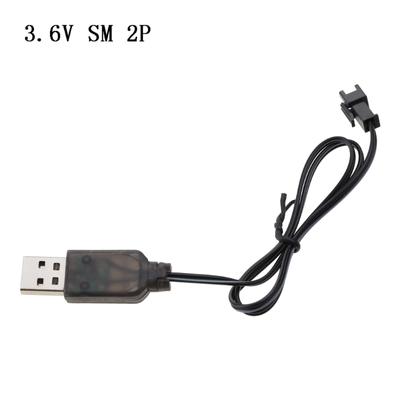 2P 250mA SM 2p Stecker USB-Ladegerät mit LED-Ladeanzeige für NiMH NiCD RC-Auto Roboter Spielzeug Akkupack