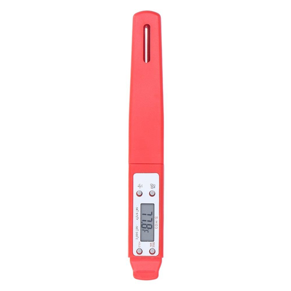 

Automatic Calibration Digital Food Thermometer -50℃~ 300℃ High Accuracy Electronic Pocket Thermometer Instant Reading Pocket червоний