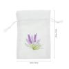 Empty Lavender Pattern Fabric Sachet Bag Drawstring Closure for Dried Herbs Closets Drawers Suitcases Wedding Favor Pouches
