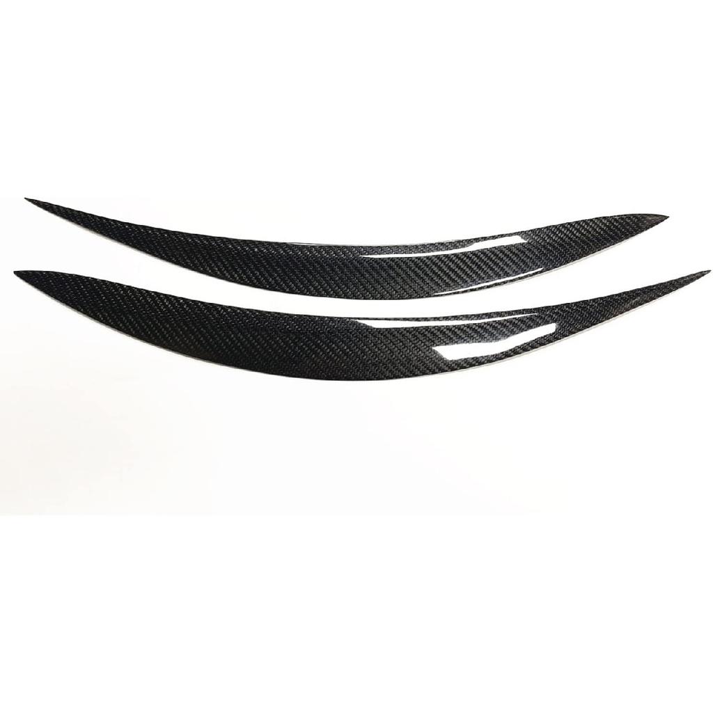 Carbon Fiber Front Headlight Eyebrow Eyelid Cover Trim for Infiniti Q60 2015-2022,Headlight Eyelids Trim,Q60 Accessories Headlamp Decoration