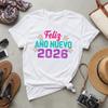 Feliz Ano Nuevo 2026  New Year Unisex Adult Cotton Shirt Spanish Family New Years Party Outfit Tee Festival Graphic Oneck Tops