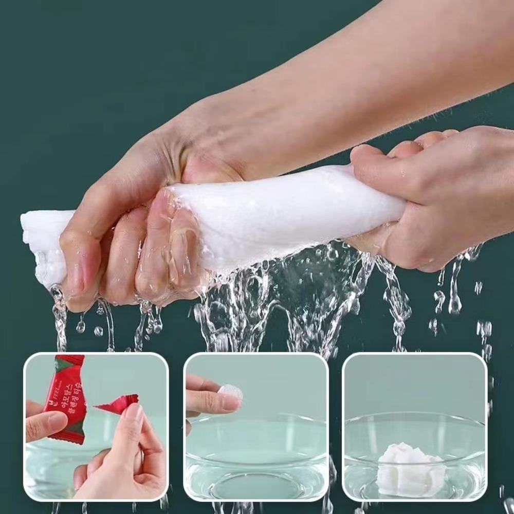 Disposable Compressed Washing Cotton Face Towel, Reusable Soft Travel Towel Design, For Travel Hotel Home Daily Cleansing