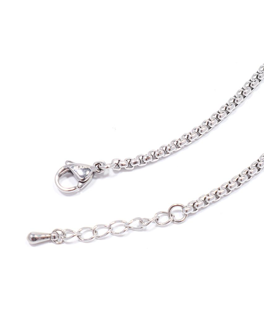 Jbans Classic A Sun Mark Round Cube Chain Bracelet (C2601Ac1393_Sv)