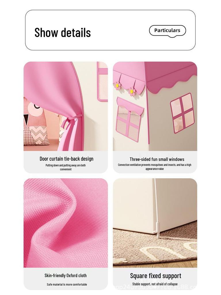 Princess Castle Indoor Tent for Kids - No Installation Required