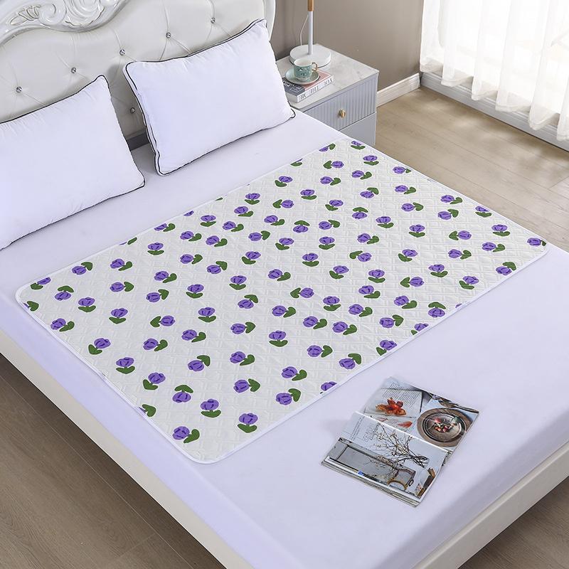 Waterproof Washable Mattress Urine Mat Cartoon Bed Protector Diaper Bedding Urine Pads Cloth Breathable Washable Incontinence Pads