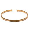 Yhpup 316l Stainless Steel Thick Elastic Torques Necklace for Women Waterproof 18K PVD Plated Texture Statement Choker Jewelry