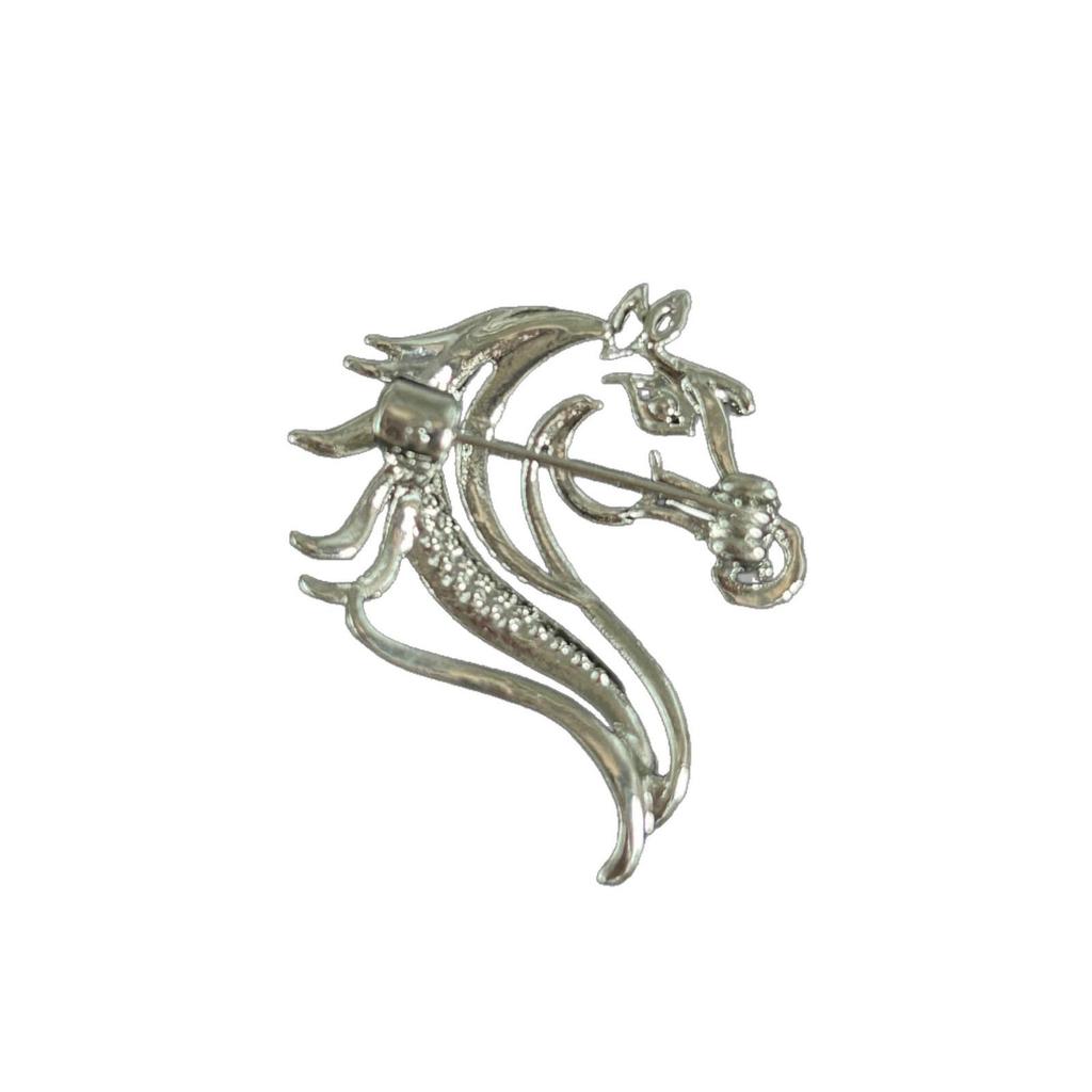 High-End Tierkreiszeichen Pferd Brosche: Luxuriöses Taillenformendes Nadel-Korsett-Schmuck-Accessoire für Damen