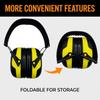 Foldable ABS Headband Type Intrinsically Safe Ear Muff High NRR Noise Reduction CE & ANSI Certified Reusable