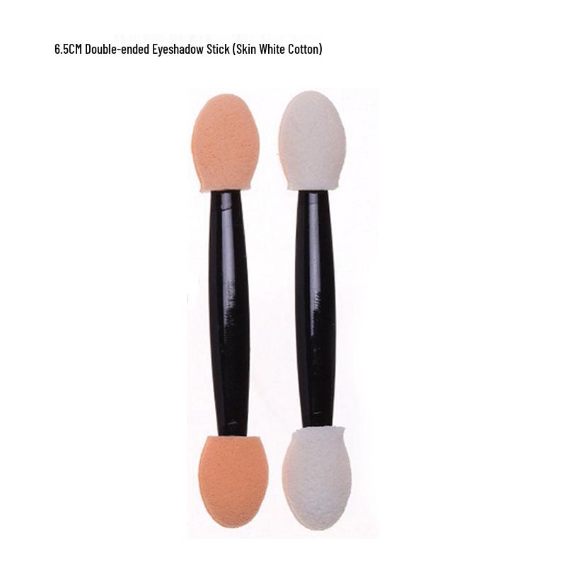 Single & Double Head Disposable Eyeshadow Stick with Latex Sponge for Blending and Nail Art