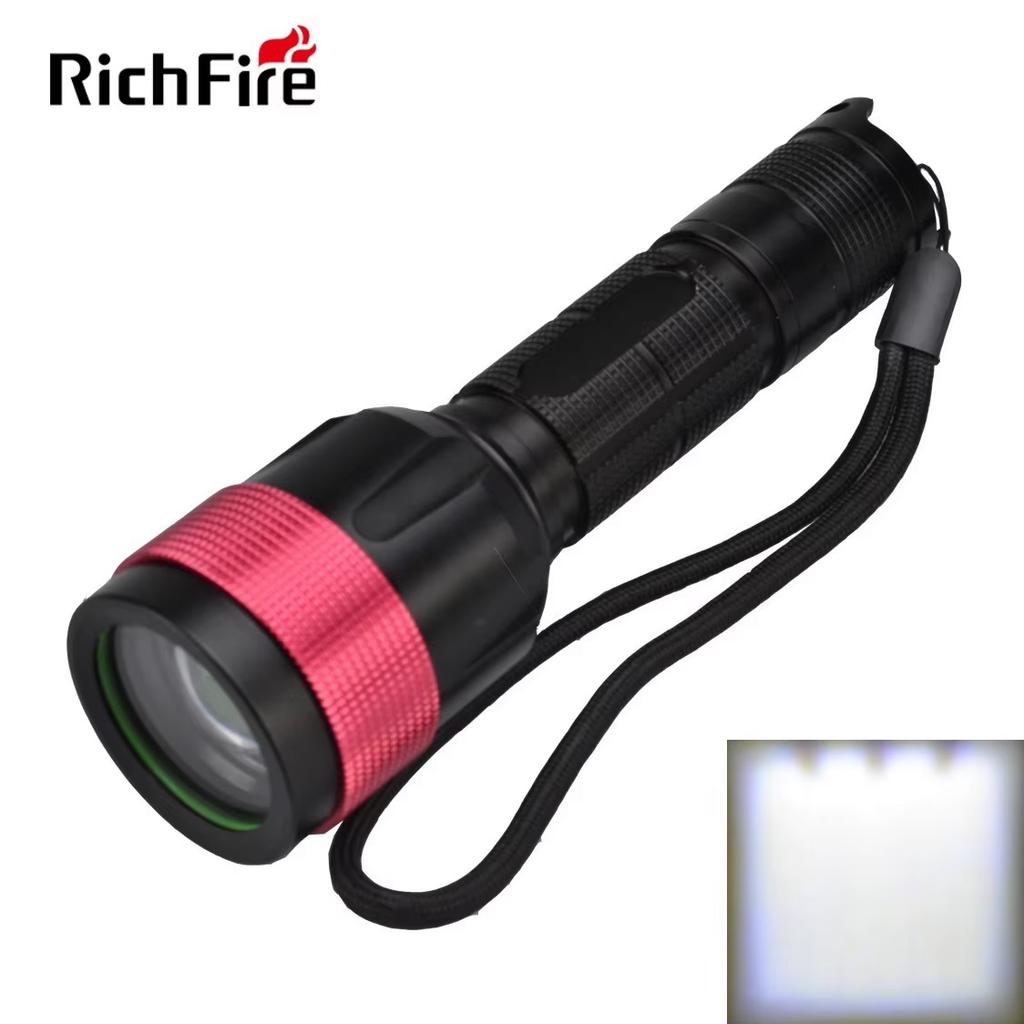 Convoy Zooming LED Flashlight XM-L T6 800lm High Power Torch Light by Nitecore 18650 Battery for Camping Self Defense Outdoor