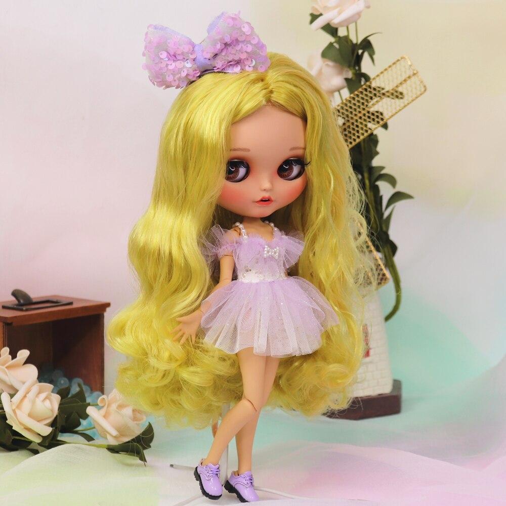 DBS Blyth Doll No.BL0577/42038 Green Hair Tan Skin Pouting Mouth 1/6 BJD OB24 ANIME GIRL