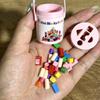 Miniature Size Dollhouse Building Blocks Plastic Doll Building Block Bucket  Gift