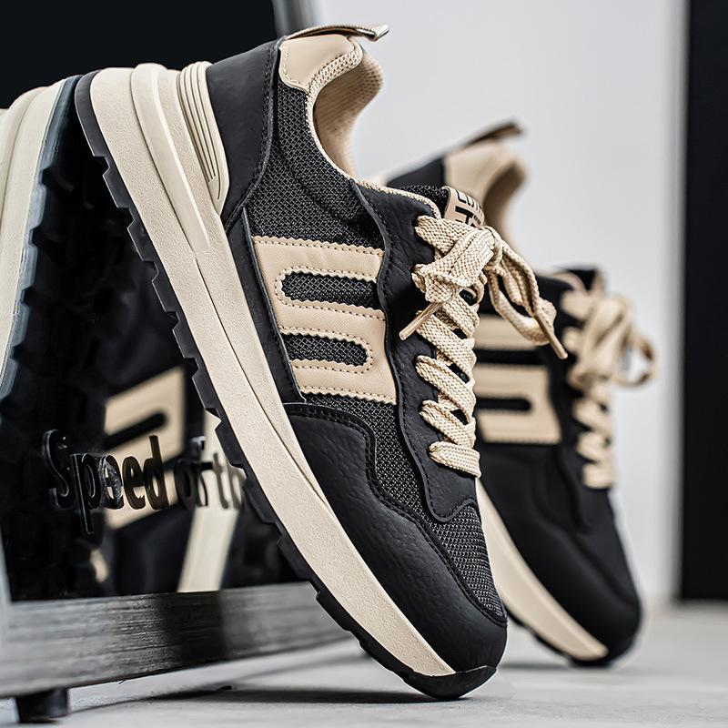 Men's Shoes 2025 New Summer Mesh Breathable Versatile Casual Shoes Men's Fashion Running Platform Sports Dad Shoes